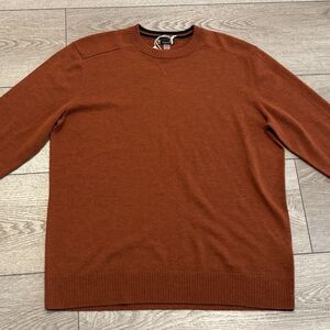 Smartwool Sparwood Crew Sweater Men's Large Picante Heather Outdoor Wool Hiking